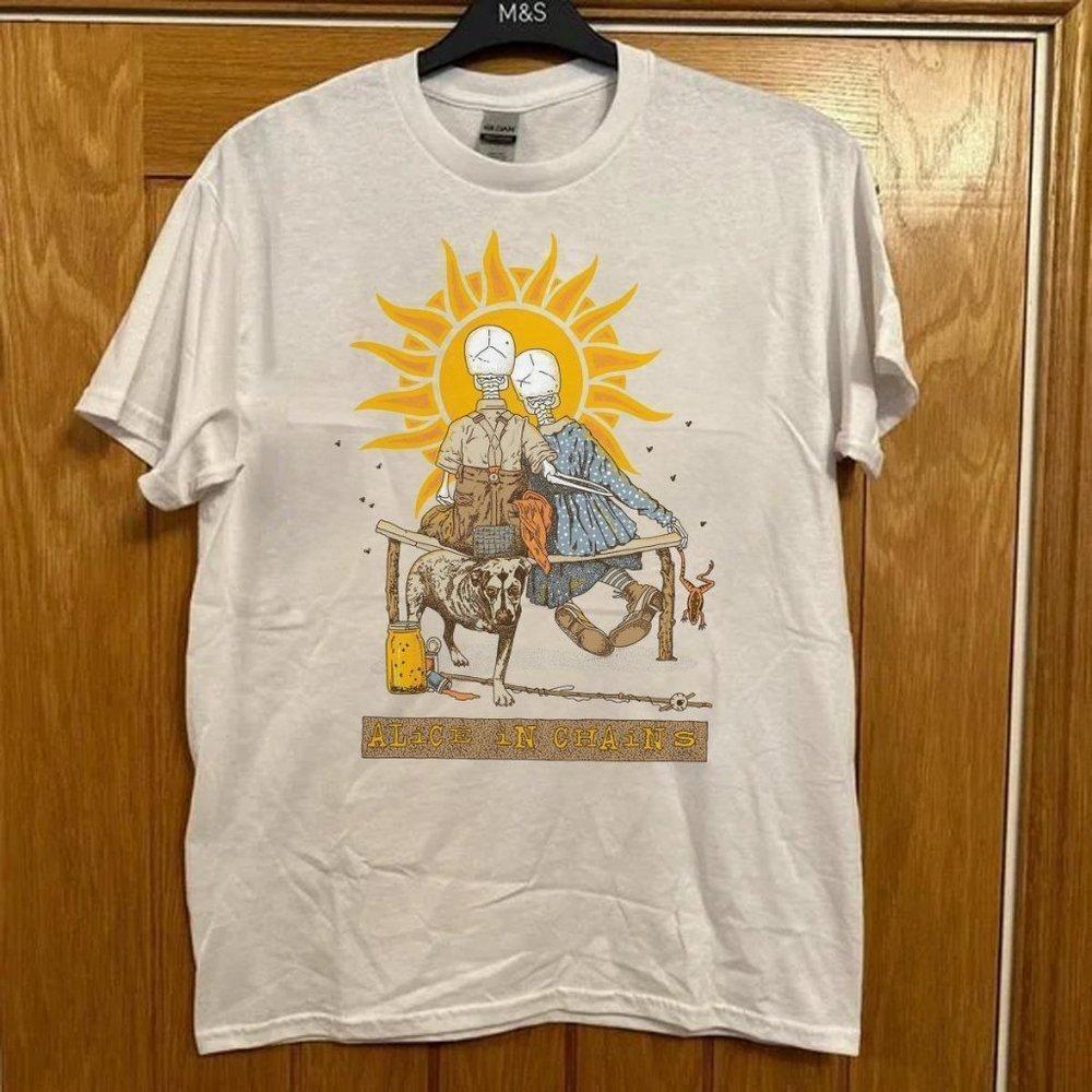 Alice In Chains 90S Rock Band Graphic T-Shirt Tee Unisex